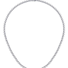 18k 랩다이아 테니스 목걸이 4발세팅