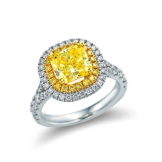 2캐럿 옐로우 랩다이아반지