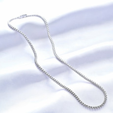 18k 테니스목걸이 3발세팅